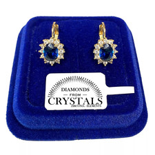 Boucles Fleur Classique Bleu