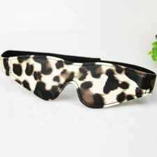 BANDEAU LéOPARD YEUX MASQUE CUIR BONDAGE BDSM SEXY LEATHER FETISH MASK WOMAN