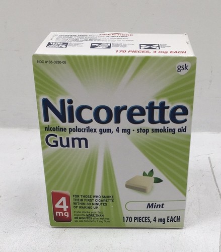 Nicorette nicotine gum stop - nicorette,