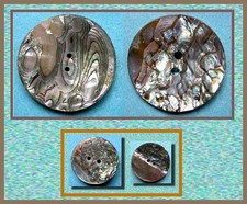 ANCIENS BOUTONS  NACRE NATURELLE  ~  HALIOTIDE   ~  Ø 18 à 36 mm
