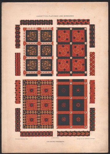 1910 lithographie plafonds - 1910,