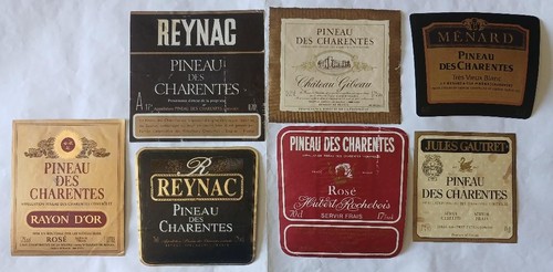 Lot etiquettes de pineau - de,