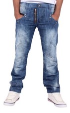 Jean Droit Regular En Denim