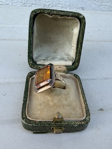 Bague ancienne 18k argent - bague,