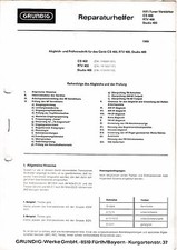 Manuel De Service Pour Grundig