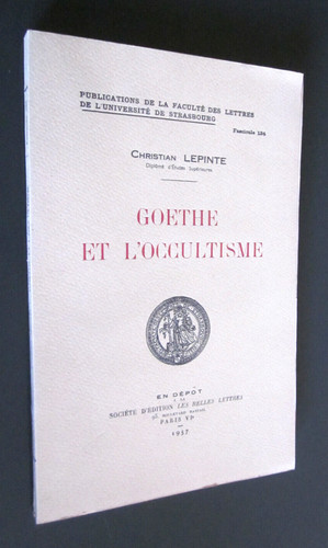 Goethe occultisme par - et,