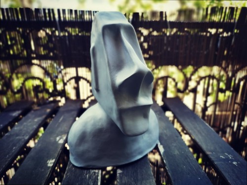 Sculpture buste moai - sculpture,