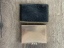 Ancien poudrier Henry a la pensée Paris époque art déco