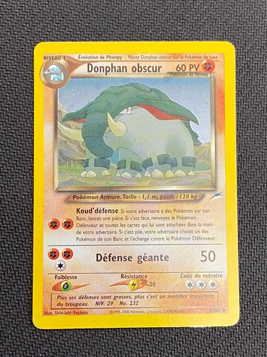 Carte pokémon donphan - pokémon,