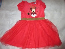 robe manches courtes festive disney minnie 4 ans