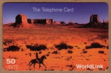 Carte Téléphonique Cowboy Du Désert Sur Cheval 50U