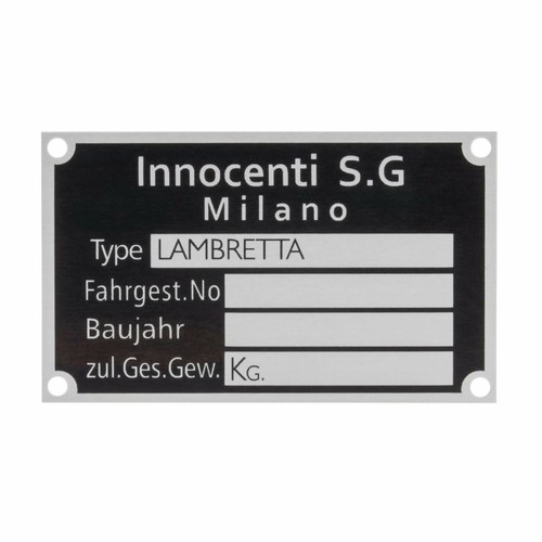 Targhetta jockey innocenti g - jockey, s.g