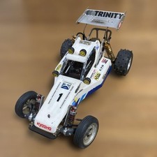 Rare voiture RC vintage Kyosho Tomahawk entièrement réglée avec moteur Trinit...