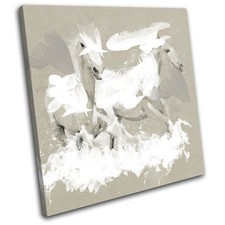 Vintage Horse Paint Abstract