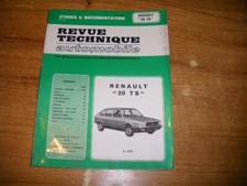 REVUE TECHNIQUE RENAULT 20 TS