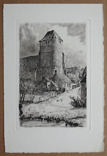 Gravure originale ancienne 20e