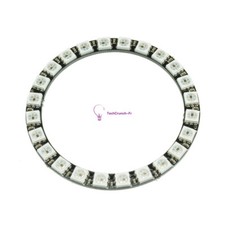 24Bit WS2812B 5050 RGB LED Ring Circle Light Lamp Panel With Integrated Driver