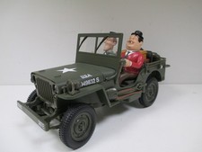 JEEP WILLYS USA LAUREL & HARDY Kaki par GATE 01063 au 1/18