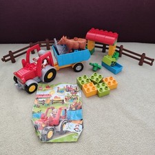 Lego Duplo 10524 - Le Tracteur de ferme - Complet - Remorque Animaux Fermier