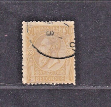 TIMBRE 1884-91 BELGIQUE N° 50-OBL.TB-VOIR SCAN R/V-2/066