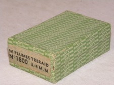 BOITE DE 36 PLUMES NEUVE SCELLE TRERAID BLANZY-CONTE-GILBERT N°1800 3/4 M/M