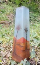 Vase verre orientaliste 1900 signé décorateur Legras Pantin st Denis Art nouveau