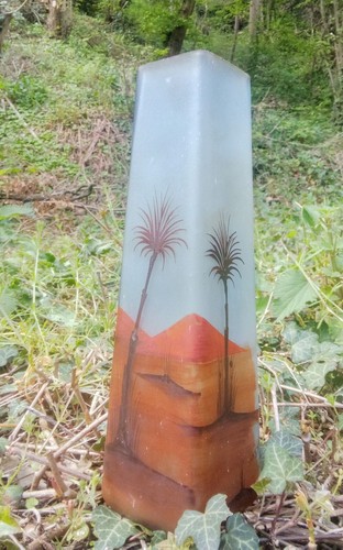Vase verre orientaliste 1900