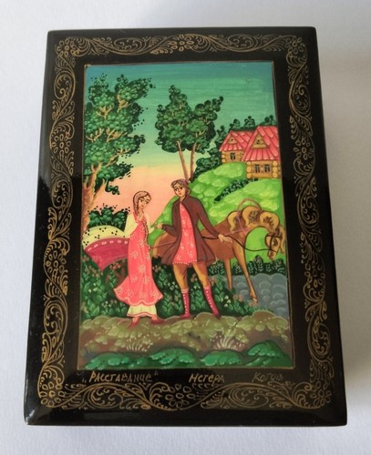 Vintage boîte laquée russe - vintage,