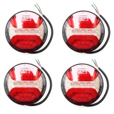 4x LED Arrière Rond 122 Feux