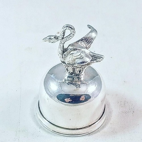Cloche miniature cygne métal - cloche,
