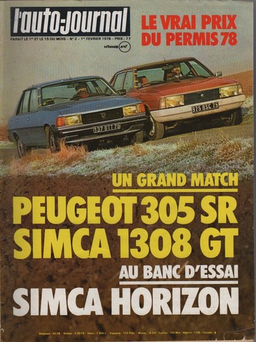 Auto journal 1978 - l'auto, simca