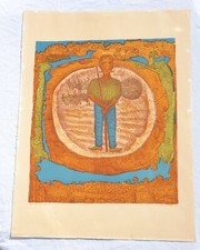 Aristide Caillaud Lithographie signée " le fermier" épreuve d'artiste