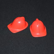 Playmobil pompiers lot de 2 casques rouges 3491 3525 3403 3526 3162 3156