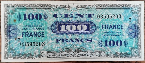 Billet 100 francs 1944 - , france