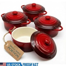 Ceramic Mini Cocottes Set W/