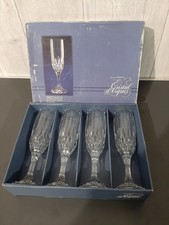 4 verres Cristal d'Arques BRETAGNE 15 cl Champagne Made In France DURAND 