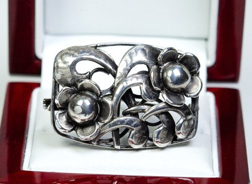 Argent broche art nouveau - -,