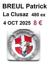 CAPSULES  de  CHAMPAGNE  BREUL Patrick La Clusaz 480 ex  4 oct 25