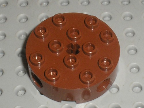 Lego redbrown round - lego,