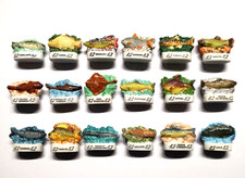 Série complète de fèves POISSONS DES REGIONS animaux collection atlas * 197