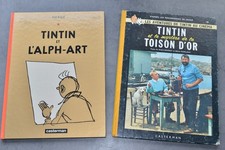 LOT 2 BD : 2 bandes dessinées TINTIN Alph-art + le mystère de la toison d'or
