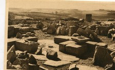 Carte PEROLS SUR VEZERE Temple Romain des Cars Urne funéraire Ruines classées