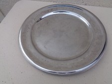 plat rond en inox letang et