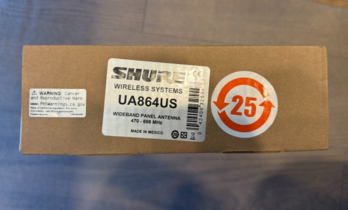 Shure ua864us wideband panel - wideband,