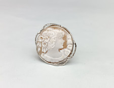 Bague Femme Camée Vrai Argent