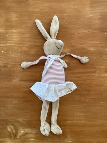 Doudou peluche lapin beige - l1/,
