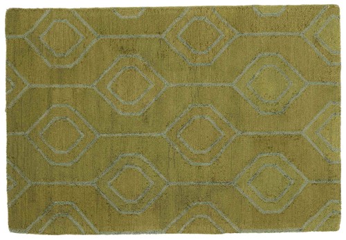 Tapis fait main 120x180 - fait, vert