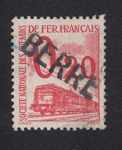 Timbre france 1960 sncf petit - timbre,