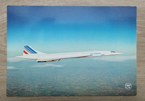 Carte postale avion - carte, concorde