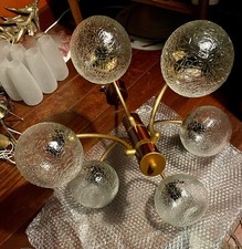 SUSPENSION  Lustre 6 globes MAZZEGA    Métal   /  VINTAGE